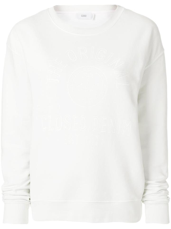Closed Crew Neck Sweatshirt - White