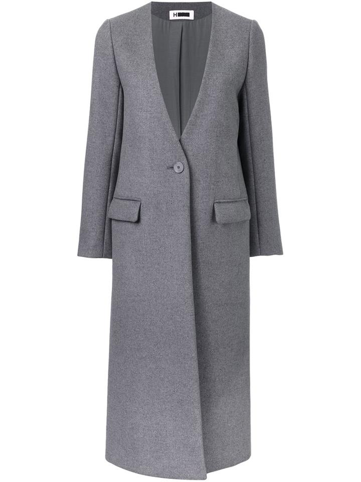 H Beauty & Youth. 'pile' Coat, Women's, Size: Small, Grey, Cotton/cupro/cashmere/wool