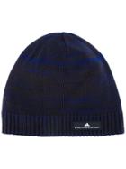 Adidas By Stella Mccartney Knitted Beanie Hat - Blue
