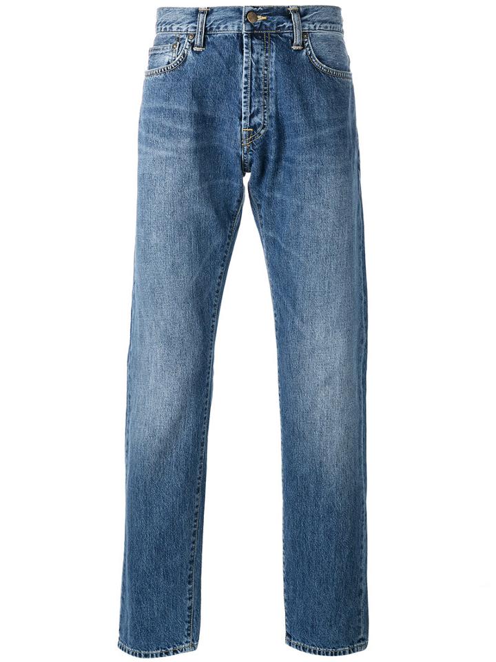 Carhartt Faded Jeans, Men's, Size: 34, Blue, Cotton/polyester