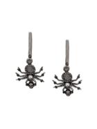 Alexander Mcqueen Spider Drop Earrings - Metallic
