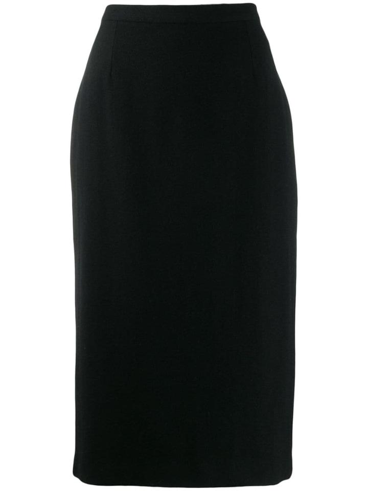 Dolce & Gabbana Pre-owned 1990's Fitted Midi Skirt - Black
