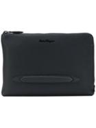 Salvatore Ferragamo Hand Strap Clutch Bag - Black