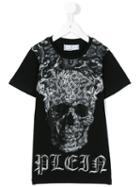 Philipp Plein Kids - Printed T-shirt - Kids - Cotton - 12 Yrs, Black