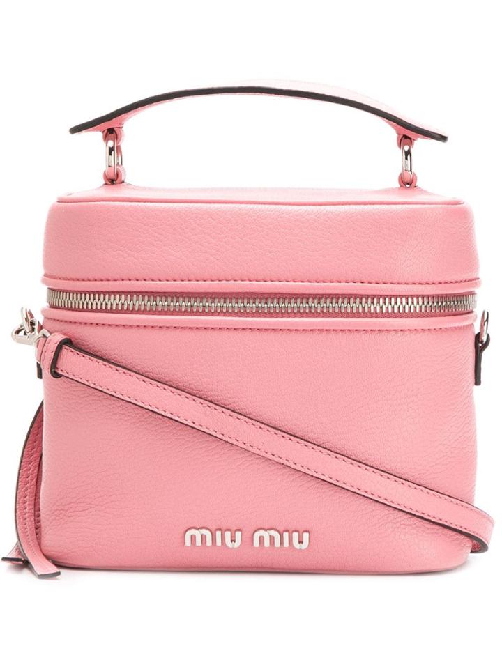 Miu Miu Zipped Bucket Bag - Pink