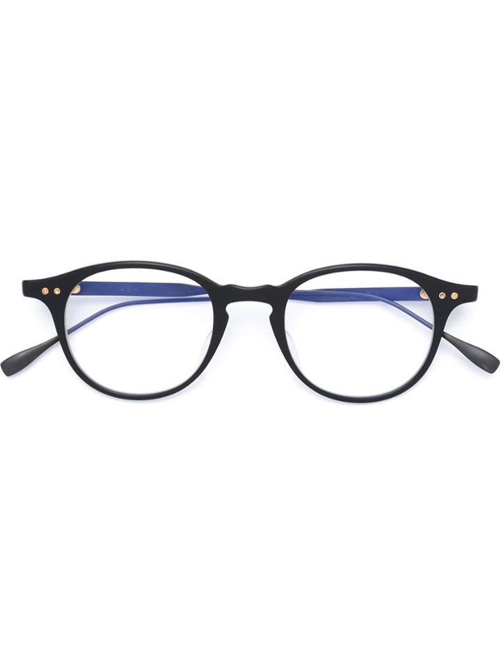 Dita Eyewear Round Frame Glasses - Black