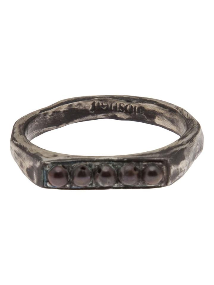 Henson Stacker Ring, Adult Unisex, Size: M, Metallic, Pearls/silver