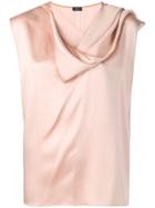 Joseph Draped Neck Top - Neutrals