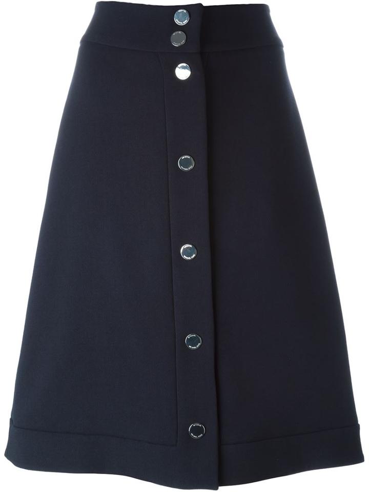 Michael Michael Kors Buttoned A-line Skirt