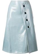 Jil Sander High Waisted Skirt - Blue