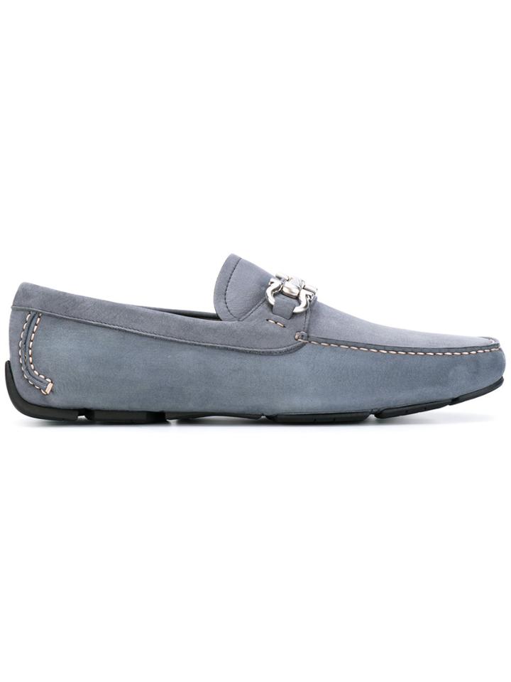 Salvatore Ferragamo Double Gancio Loafers - Blue