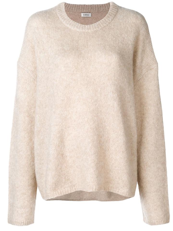 Toteme Loose Fitted Sweater - White