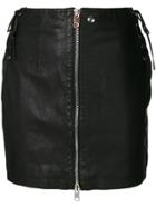 Diesel Zip Front Mini Skirt - Black