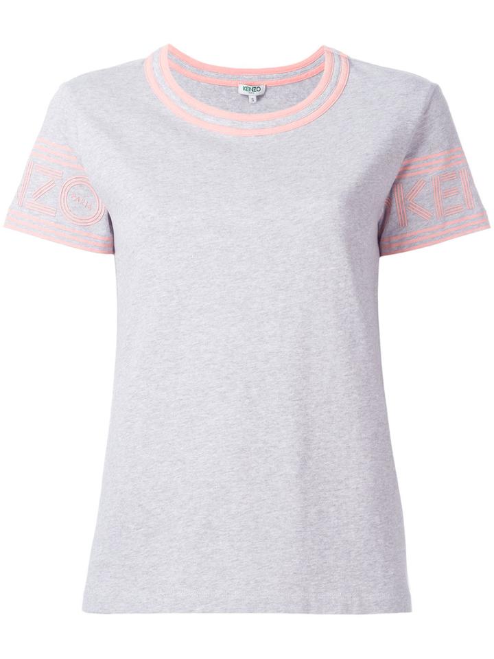 Kenzo Round Neck T-shirt, Women's, Size: Small, Grey, Cotton