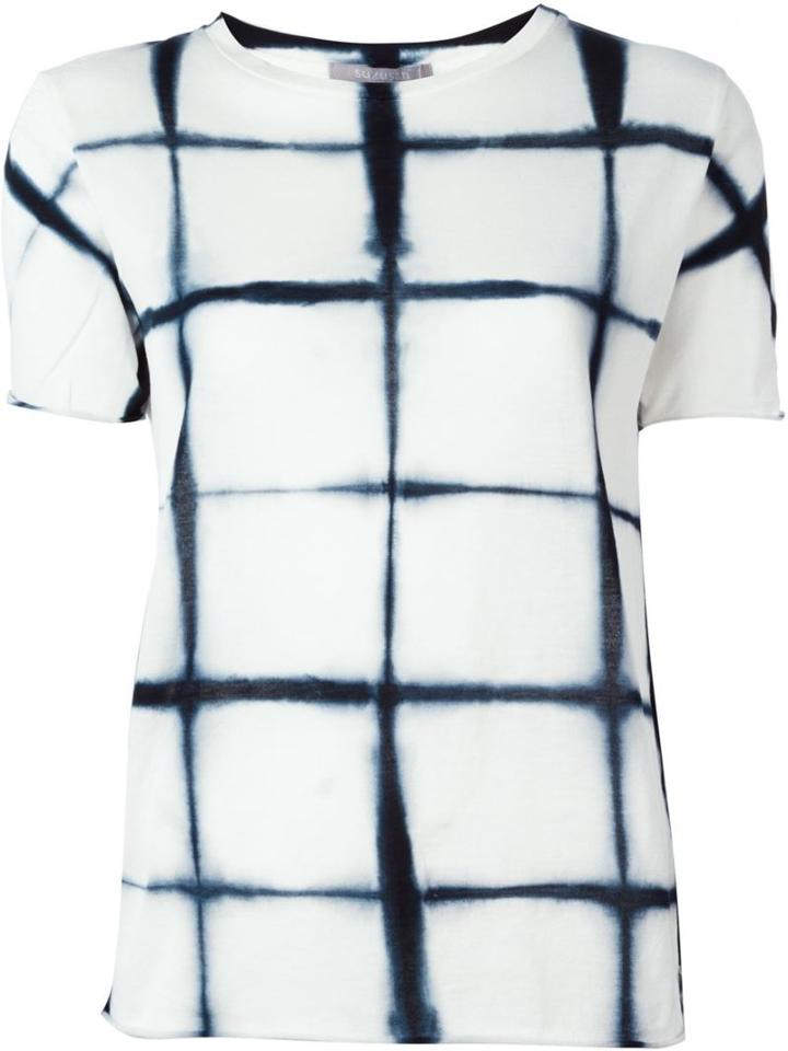 Suzusan Tie-dye T-shirt, Women's, Size: S, Black, Cotton