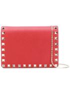 Valentino - Valentino Garavani Rockstud Shoulder Bag - Women - Calf Leather - One Size, Red, Calf Leather