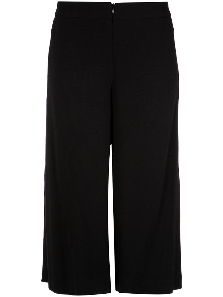 Alcaçuz Pantacourt Trousers - Black