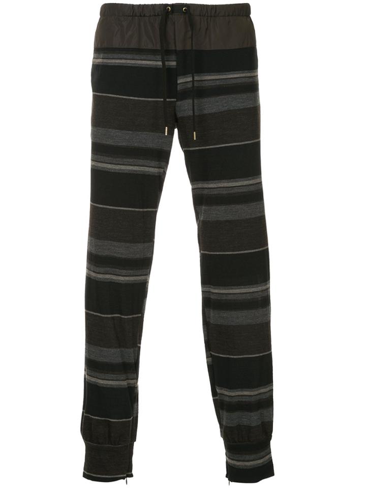 Kolor Striped Track Trousers - Black