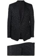 Dolce & Gabbana Floral Jacquard Two Piece Suit - Black