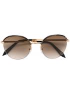 Victoria Beckham Windsor Round Sunglasses - Metallic