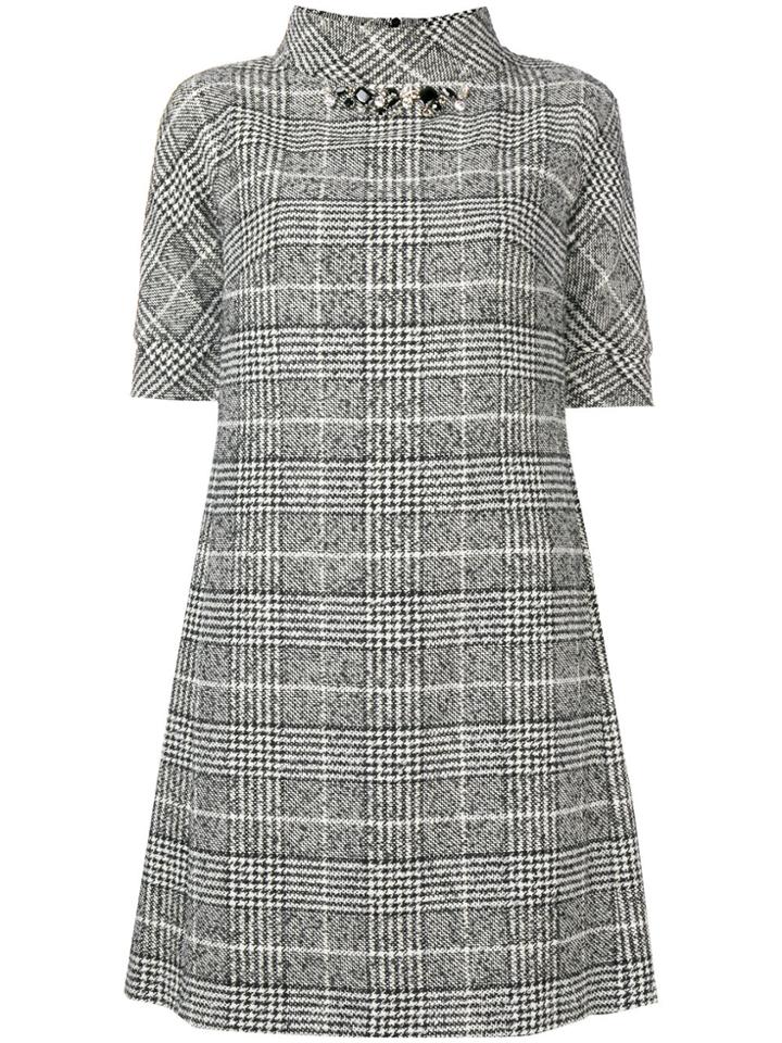 Blugirl Checked Dress - Black