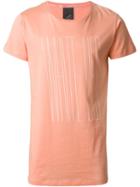 Odeur Askew Front Print T-shirt, Adult Unisex, Size: S, Pink/purple, Cotton