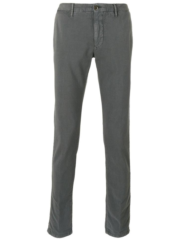 Incotex - Stonewashed Chino Trousers - Men - Cotton/spandex/elastane - 35, Grey, Cotton/spandex/elastane