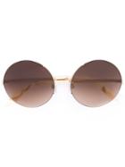 Victoria Beckham Round Gradient Lens Sunglasses - Neutrals