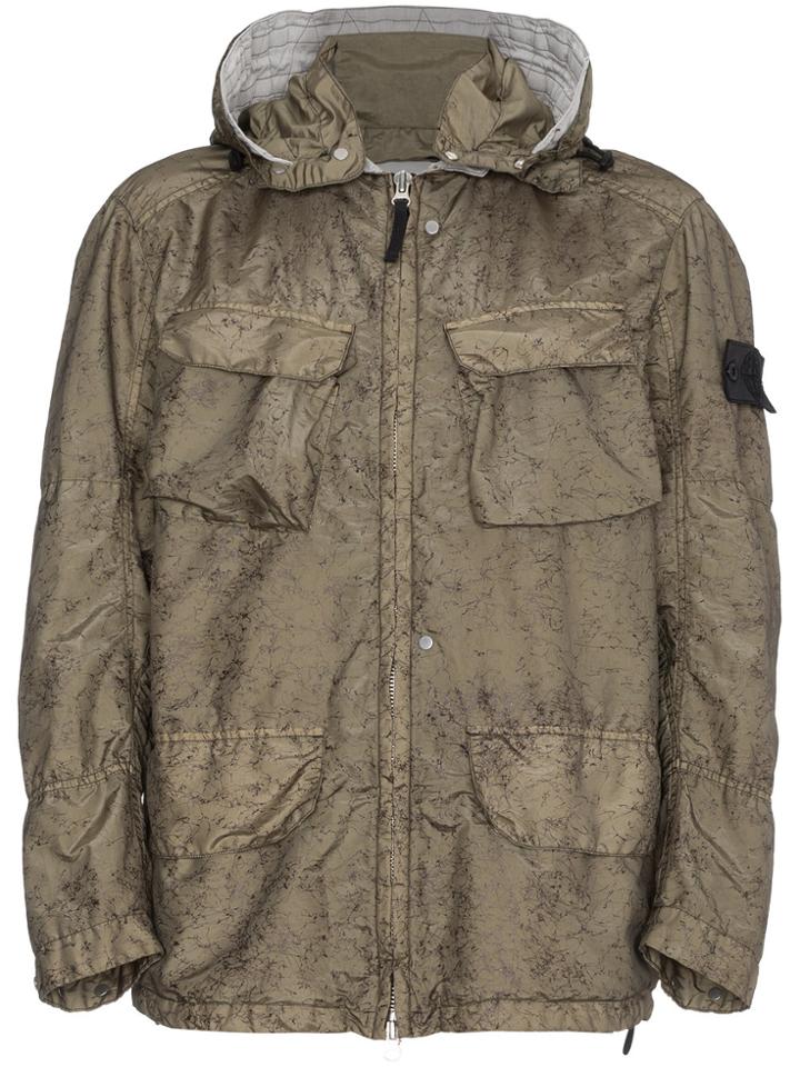 Stone Island Shadow Project Spider Hooded Jacket - Green