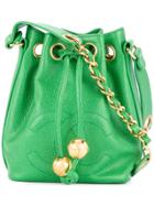 Chanel Vintage Drawstring Chain Shoulder Bag - Green