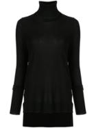 Kitx Turtle-neck Fitted Sweater - Black