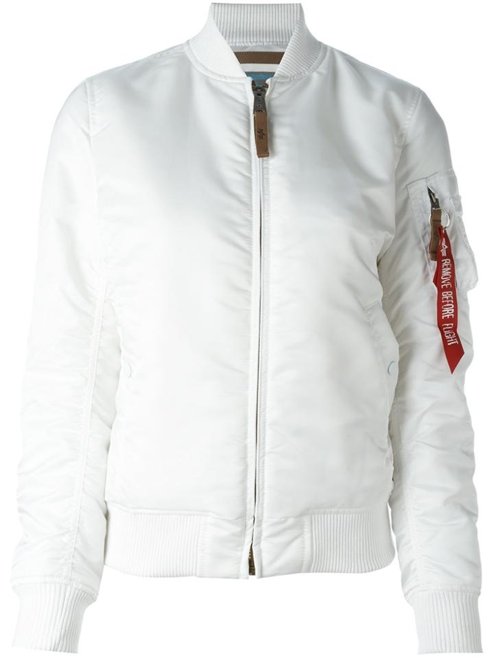 Alpha Industries Bomber Jacket - White