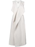 Aalto Sleeveless Coat Dress - White