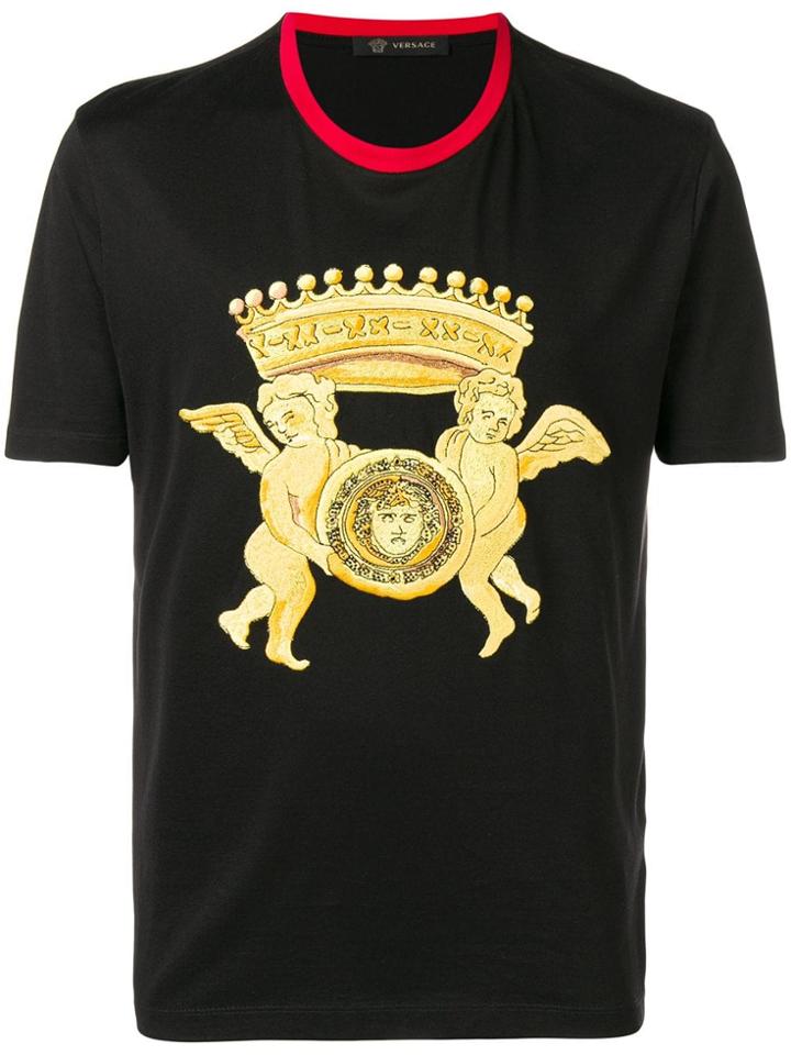 Versace Blasone Cherubs T-shirt - Black