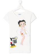 Moschino Kids Betty Boop Print T-shirt - White
