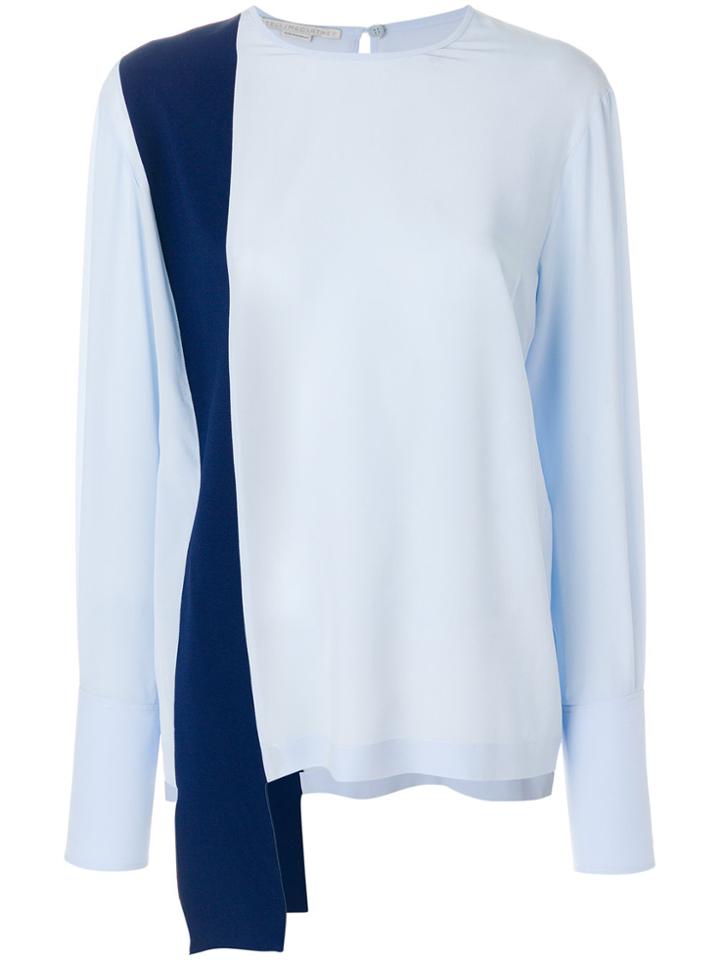 Stella Mccartney Two-tone Blouse - Blue