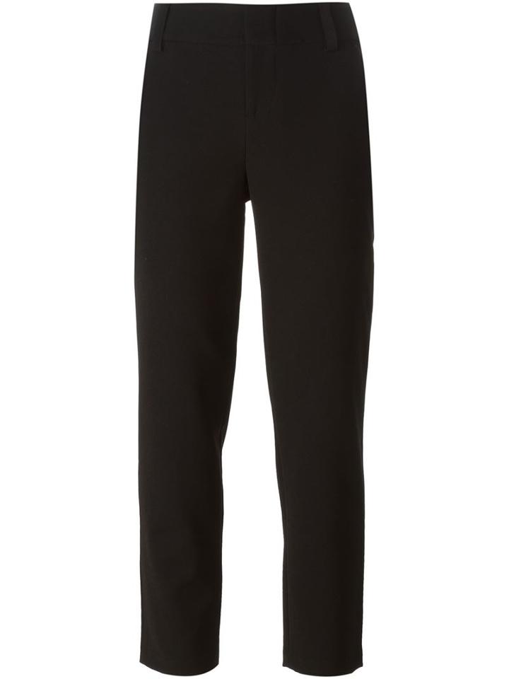 Alice+olivia Stacey Cropped Trousers, Women's, Size: 4, Black, Polyester/spandex/elastane/acetate