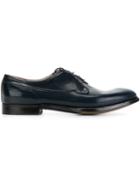 Premiata Classic Derby Shoes, Men's, Size: 9, Blue, Calf Leather
