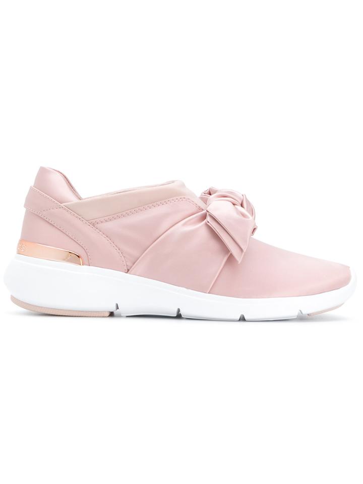 Michael Michael Kors Bow Detail Sneakers - Pink & Purple
