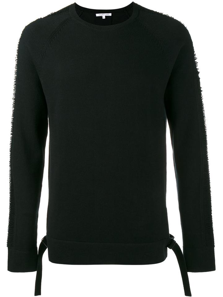Helmut Lang Drop Needle Sweater, Men's, Size: Small, Black, Cotton/polyester