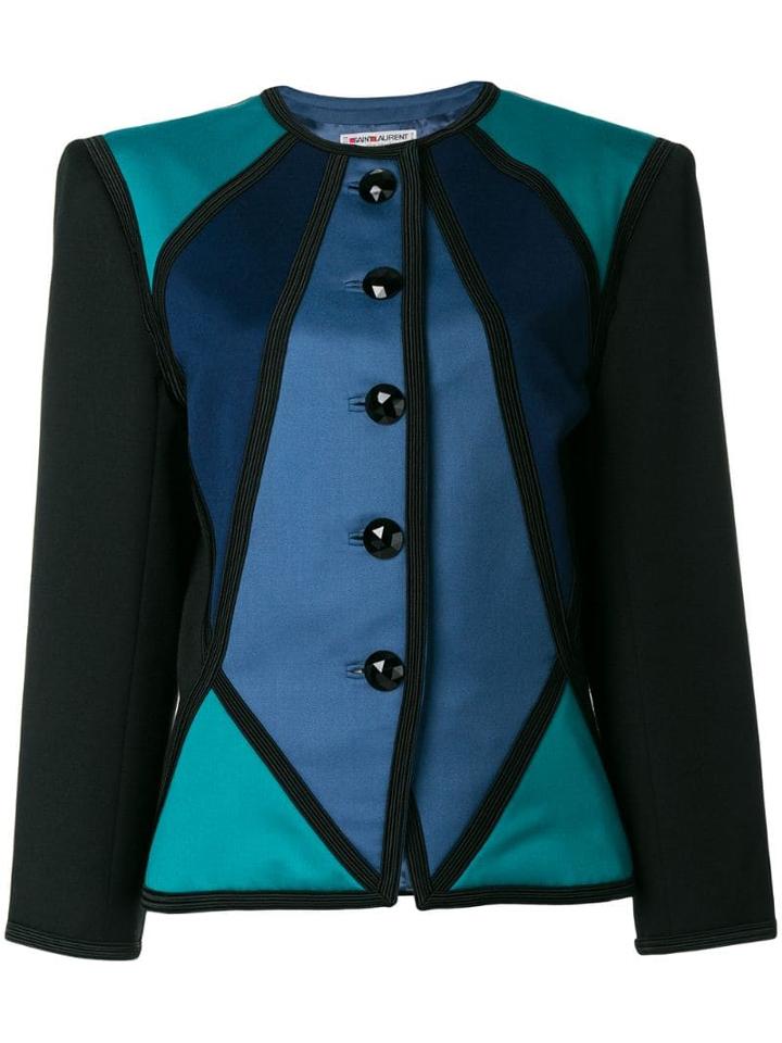 Yves Saint Laurent Pre-owned Color Block Jacket - Multicolour
