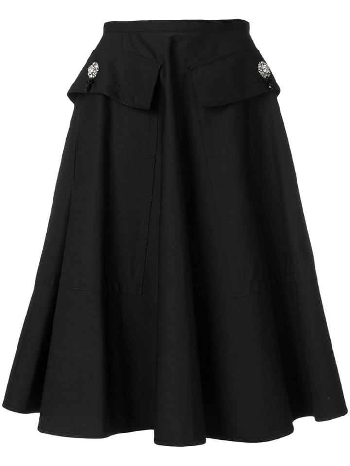 No21 Embellished Midi Skirt - Black