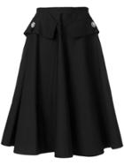 No21 Embellished Midi Skirt - Black