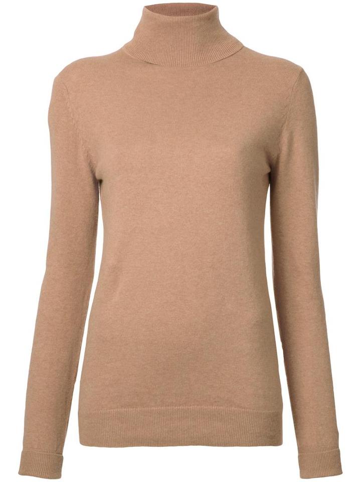 Cityshop 'city' Turtleneck Jumper, Women's, Brown, Cotton/cashmere