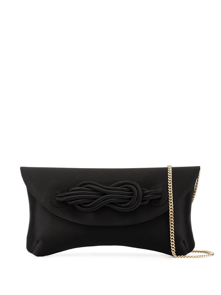Shanghai Tang Knot Clutch - Black