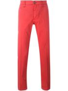 Jacob Cohen Stretch Chino Trousers, Men's, Size: 32, Red, Cotton/spandex/elastane