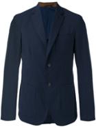 Weber + Weber - Notched Lapel Blazer - Men - Cotton/polyester/spandex/elastane/virgin Wool - 52, Blue, Cotton/polyester/spandex/elastane/virgin Wool