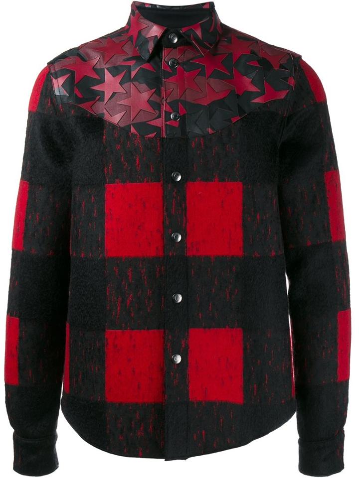 Valentino 'camustars' And Checked Jacket, Men's, Size: 50, Black, Virgin Wool/polyamide/mohair/cotton