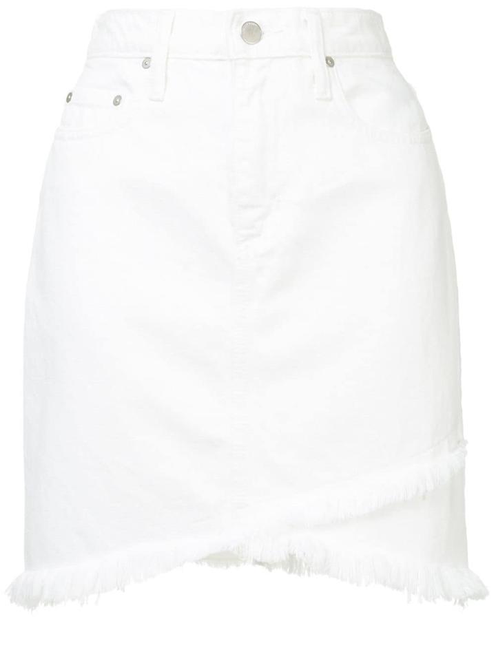 Nobody Denim Crossover Skirt - White