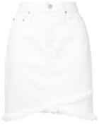 Nobody Denim Crossover Skirt - White
